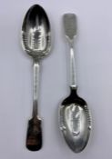 A Pair of Silver tablepoons (Thomas Stone) Exeter 1866 134g