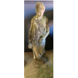 A Roman goddess garden statue (H107cm)
