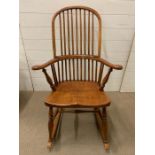 A Windsor rocking chair