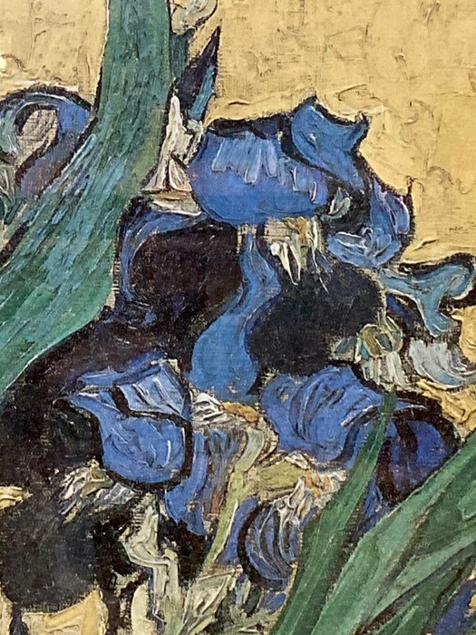 After Vincent Van Gogh, "Irises" a coloured lithography after the original at the Van Gogh Museum - Image 2 of 2