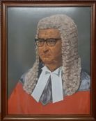 A pastel depicting a Judge, signed 'Goodridge', framed and glazed (64x49 cm).