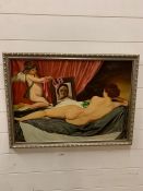An Oil on Board copy of "The Toilet of Venus" ('The Rokeby Venus') by Diego Velázquez at the NG