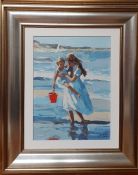 Sherree Valentine Daines (b.1959) British, "Seaside days II", signed and numbered 118/195, special