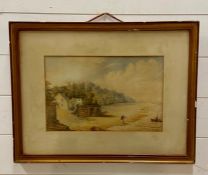 A 19th century English school, "New Brighton, Wirral", unsigned, watercolour, framed and glazed (