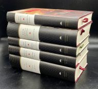 A collection of five hardback Everyman's library classics including "Wuthering Heights" and "