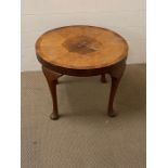 A round side table