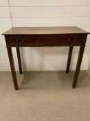 A hall table with drawer to centre (H76cm W87cm D41cm)