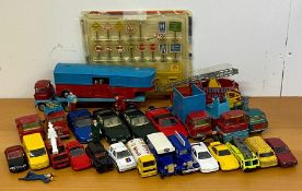 A selection of Corgi and Matchbox Diecast cars