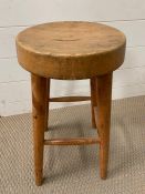 A vintage pine stool