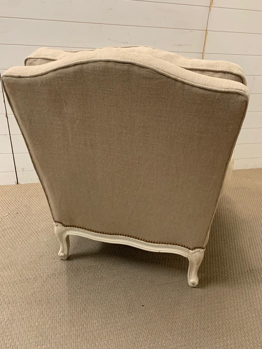A French style armchair with stud work around arms (H88cm W80cm D75cm) - Image 6 of 6