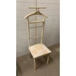 A bedroom clothes horse chair