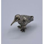 A Silver Figure of a Kiwi Bird