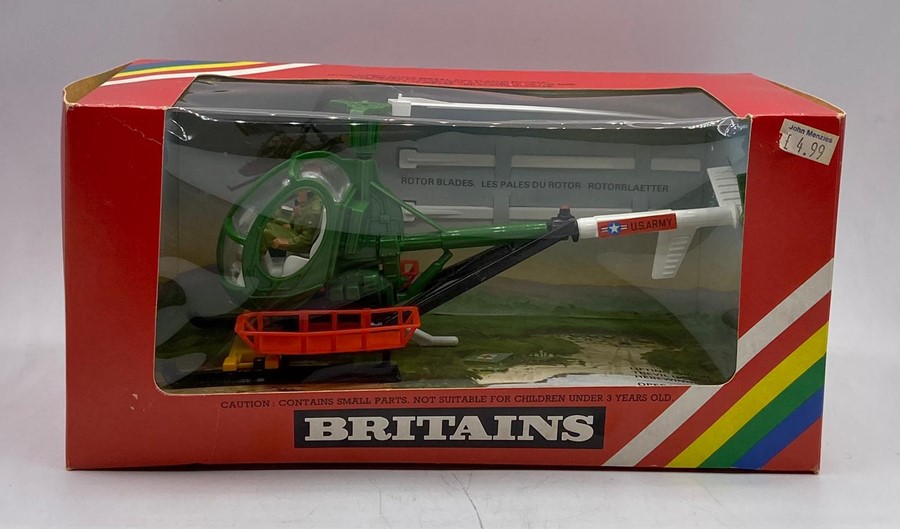 A boxed Britains 9761 Military Helicopter