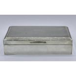 A Silver cigarette case, hallmarked for Birmingham 1920 by John Rose (total weight 413g)