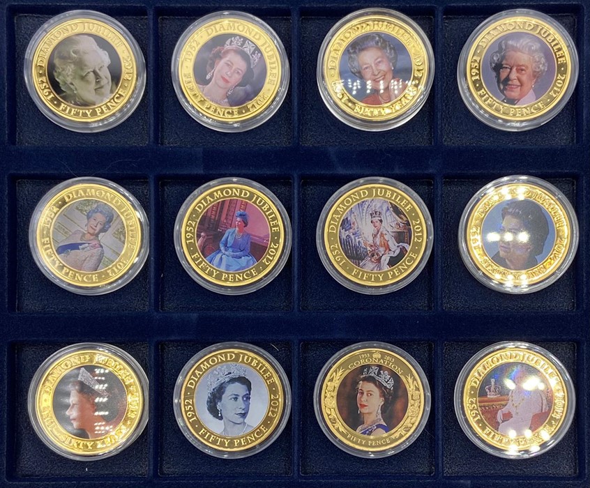 A Boxed Set of Queens Diamond Jubilee collector coins by Westminster mint in box with certificates. - Image 3 of 3