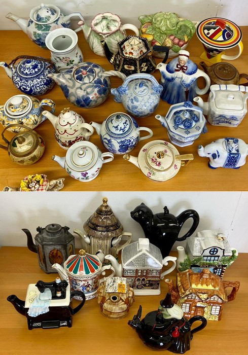 A large selection of teapots