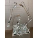 Hivo Van Teal Lucite Sculpture, signed.