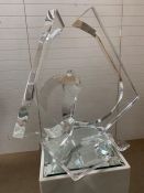 Hivo Van Teal Lucite Sculpture, signed.