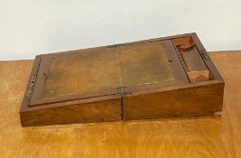 A wooden writing slope box