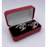 A Pair of silver horseshoe cufflinks