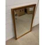 A gilt framed mirror (90cm x 63cm)