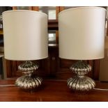 A pair of table lamps (H50cm)