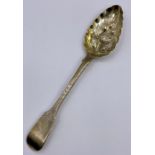 A Silver Georgian jam spoon, hallmarked for London, possibly William Chawner II