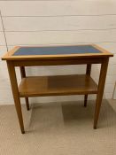 A two tier side table (H74cm W77cm D42cm)