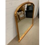 An over mantel mirror (120 cm x 120cm)