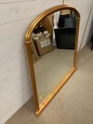 An over mantel mirror (120 cm x 120cm)