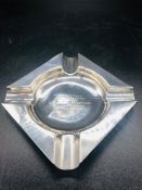 A hallmarked silver ashtray (71g total weight) Hallmarked London 1934.