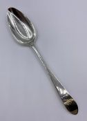 A Silver spoon, hallmarked for Dublin 1794