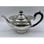 A Batchelors silver teapot, hallmarked Birmingham 1904, makers mark William Aitken. (total weight