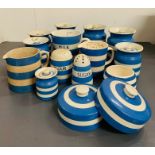 A selection of Cornish ware various ages and conditions