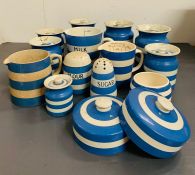 A selection of Cornish ware various ages and conditions