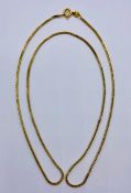 An 18ct gold necklace (marked 750) 4.1g