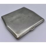 A Silver cigarette case by Henry Clifford Davis, hallmarked Birmingham 1933