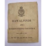 Vintage Map Rawalpindi and Surrounding Country