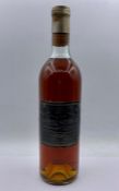 A Bottle of 1961 Chateau Guiraud Premier Cru Sauternes wine