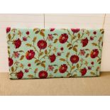 A floral headboard (H104cm W103cm)