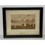 Framed Illustration of the beginning of the Battle of Jutland