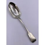 A single Victorian silver serving spoon, hallmarked 1845 for Chawner & Co (Total Weight 75g)