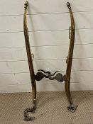 A pair of brass cart horse Haines