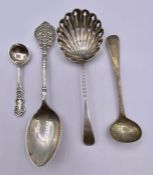 A selection of four silver spoons (60g Total weight)