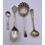 A selection of four silver spoons (60g Total weight)