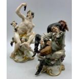 Two Capodimonte china figures