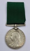 Volunteer Long Service Medal for India and the Colonies awarded to 1096 Pte A Bassett 1st V.B. RL