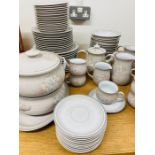 A twelve piece Denby fine stoneware from Coloroll England, to include various sizes plates, tureens,