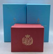 Two boxed Royal Collection items including a mug and two rummer style glass