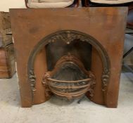 A reclaimed fire place with cameo shell grate by Fire Place Ltd London